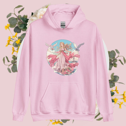 Aphrodite - Goddess of Love and Beauty - Rose Pink Hoodie