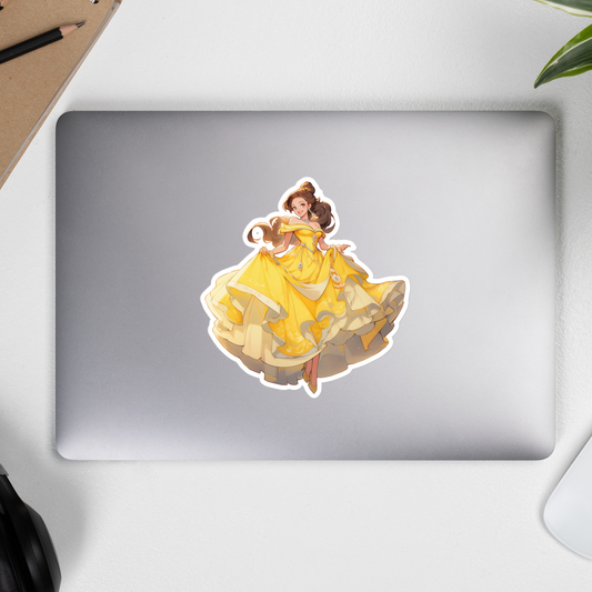 Beauty and the Beast - Belle - 5.5" Kiss-Cut Decal