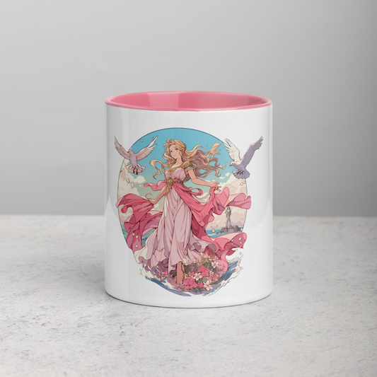 Aphrodite - Goddess of Love and Beauty - Rose Pink Sublimated Mug