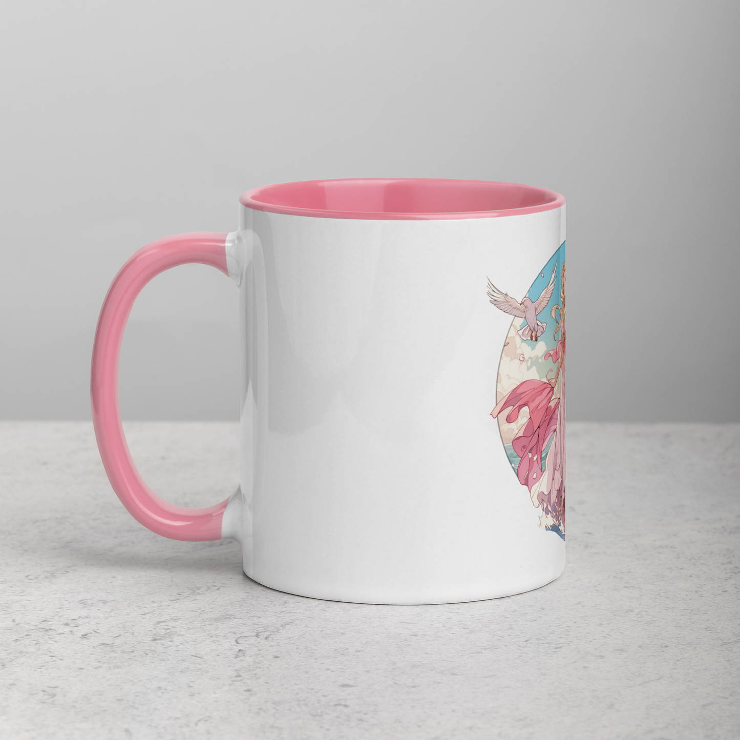 Aphrodite - Goddess of Love and Beauty - Rose Pink Sublimated Mug